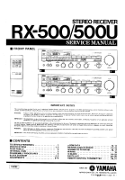 Yamaha RX-500-U-Service-Manual